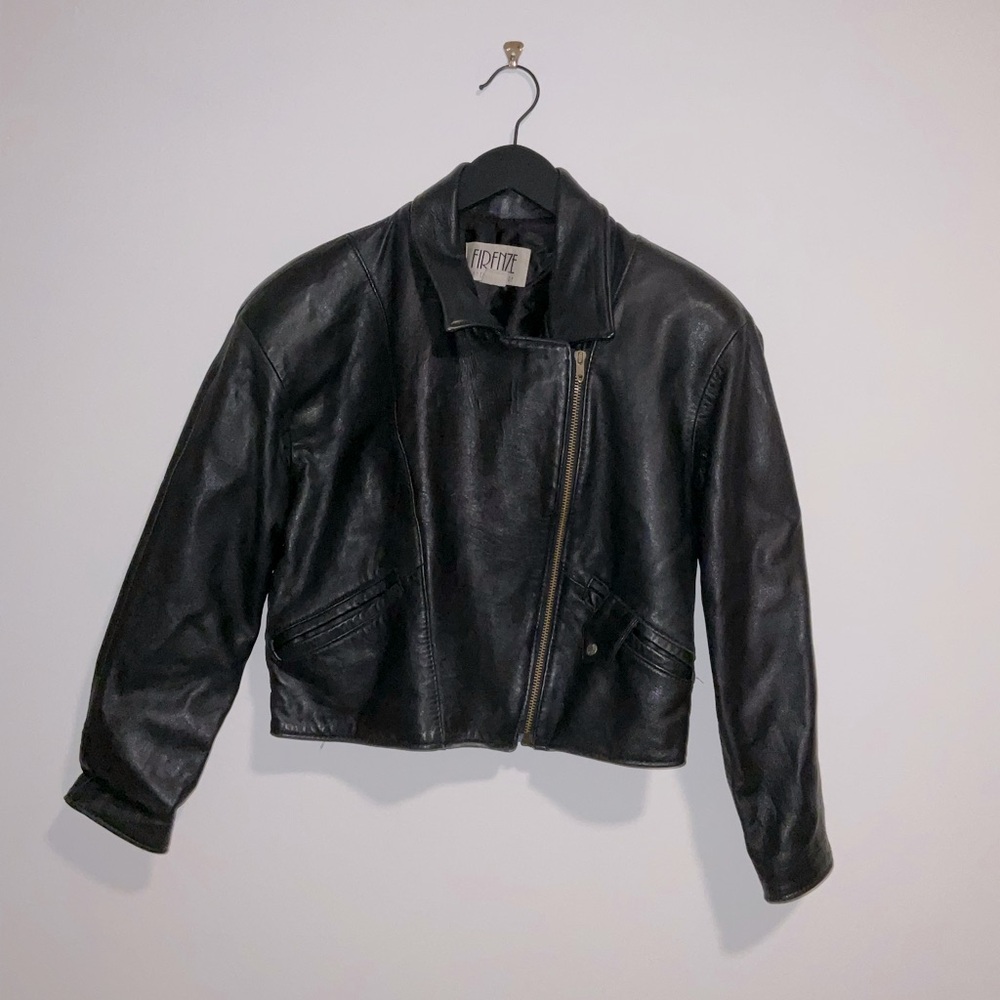Firenze Santa Barbara vintage Leather Vintage bomber jacket